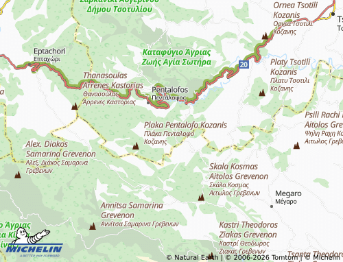 Carte MICHELIN Dilofo - ViaMichelin