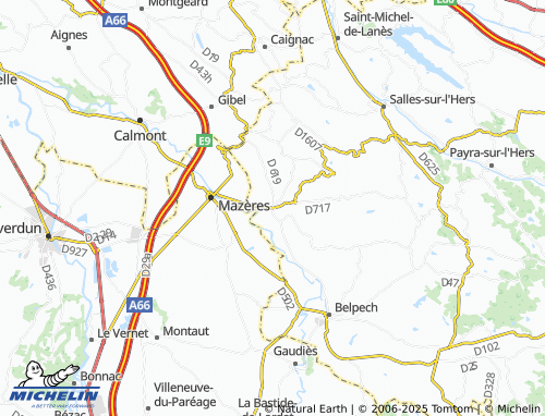 MICHELIN Molandier map - ViaMichelin