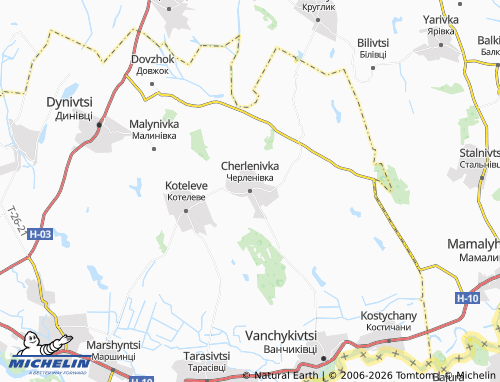 Mappa MICHELIN Cherlenivka - ViaMichelin
