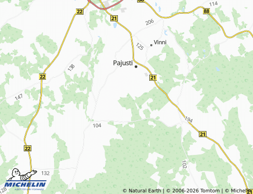 Carte MICHELIN Aruvälja - ViaMichelin