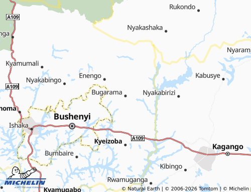 MICHELIN Bugarama map - ViaMichelin