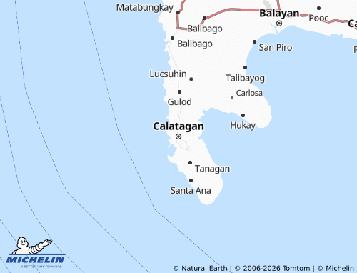 MICHELIN Calatagan map - ViaMichelin