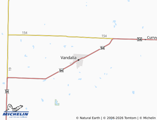 Mapa MICHELIN Vandalia - ViaMichelin