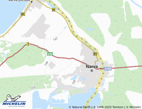 MICHELIN Olgina map - ViaMichelin