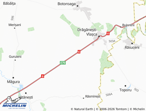 Mapa MICHELIN Văceni - ViaMichelin