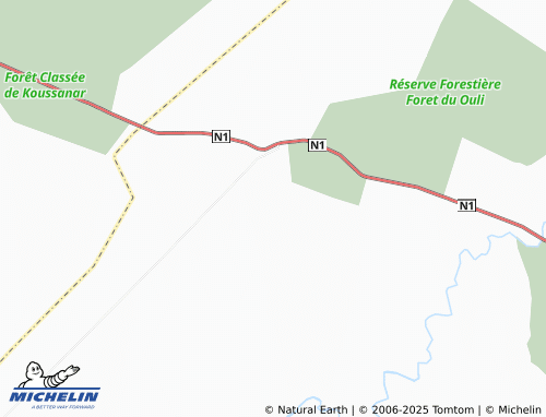 Carte MICHELIN Sintiou Malème Dem - ViaMichelin