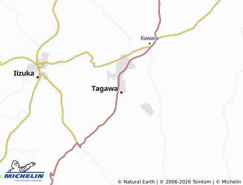 MICHELIN Tagawa map - ViaMichelin