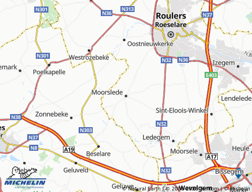 Mappa MICHELIN Moorslede - ViaMichelin