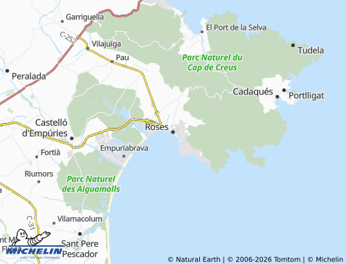 Mappa MICHELIN Roses - ViaMichelin