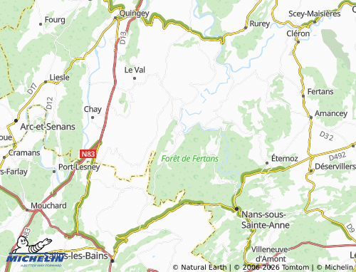 Mapa MICHELIN Myon - ViaMichelin