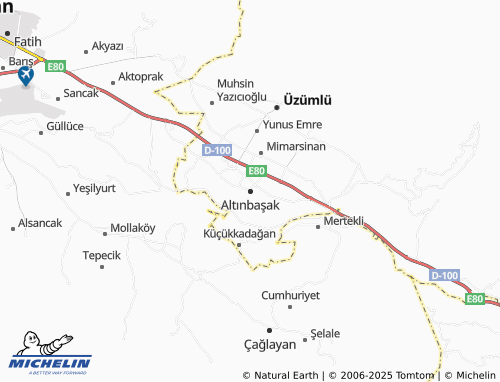 MICHELIN Altınbaşak map - ViaMichelin
