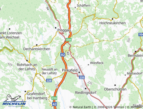 MICHELIN-Landkarte Sinnersdorf - ViaMichelin