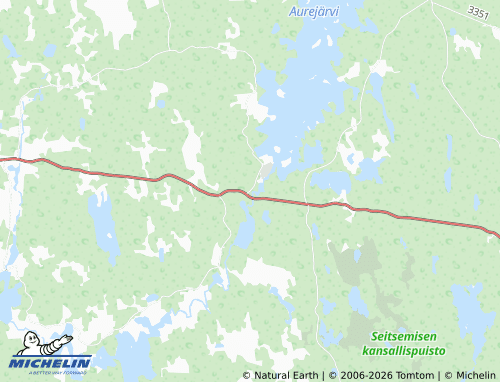 MICHELIN-Landkarte Aureskoski - ViaMichelin