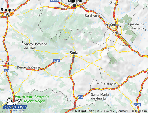 MICHELIN Soria map - ViaMichelin