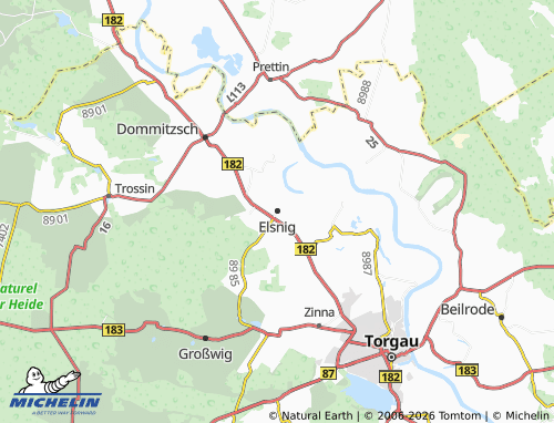 Mappa MICHELIN Elsnig - ViaMichelin
