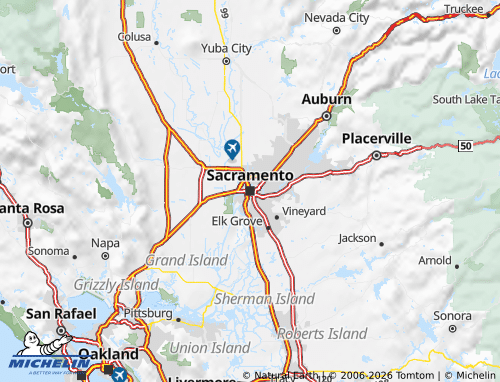 Mappa MICHELIN California - ViaMichelin