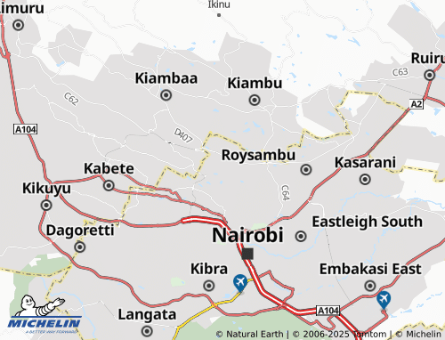 MICHELIN-Landkarte Karura - ViaMichelin
