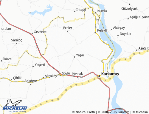 MICHELIN Yaşar map - ViaMichelin
