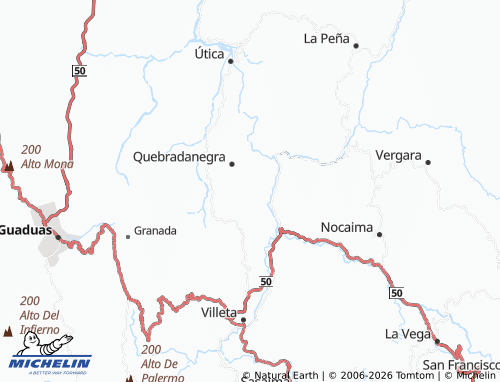 Carte MICHELIN Agua Fría - ViaMichelin