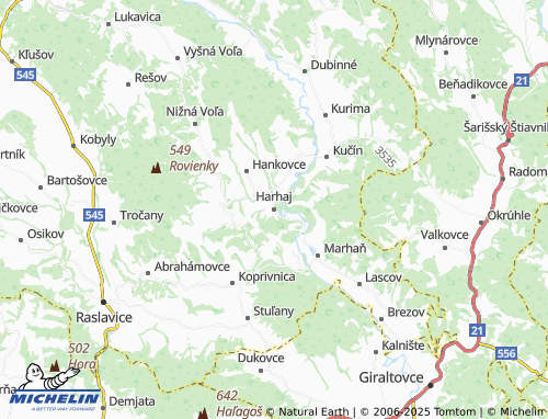 MICHELIN Harhaj map - ViaMichelin