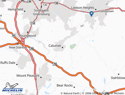 MICHELIN Calumet map - ViaMichelin
