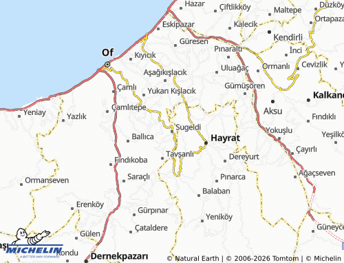 MICHELIN Sugeldi map - ViaMichelin