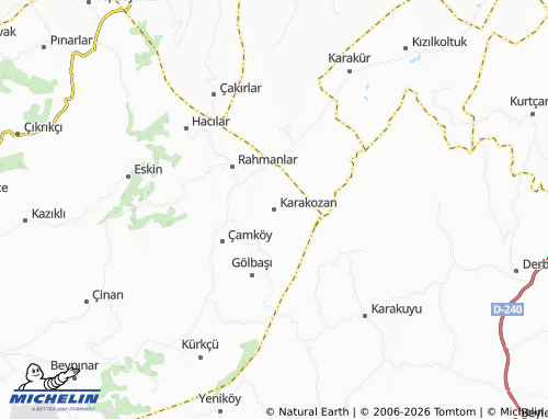 Mappa MICHELIN Karakozan - ViaMichelin