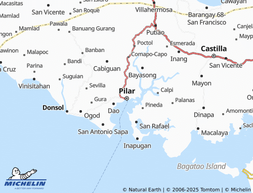 MICHELIN Banuyo map - ViaMichelin