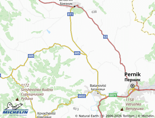MICHELIN Selishten dol map - ViaMichelin