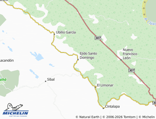 Mappa MICHELIN Ejido Santo Domingo - ViaMichelin