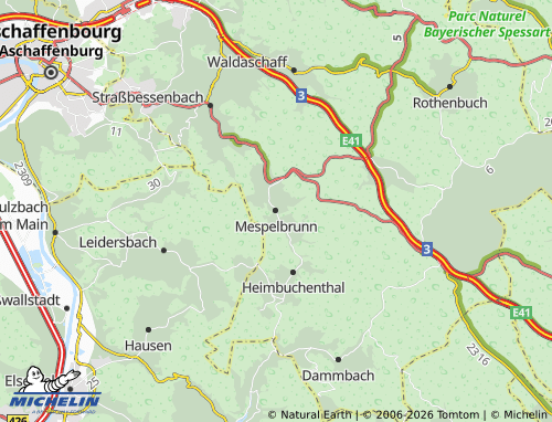 MICHELIN Mespelbrunn map - ViaMichelin
