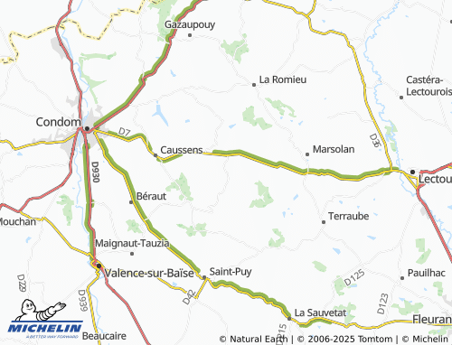 MICHELIN Blaziert map - ViaMichelin