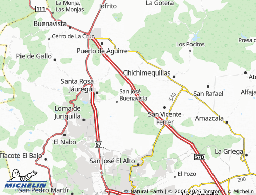 Mapa MICHELIN Sección Sureste de la Solana - ViaMichelin