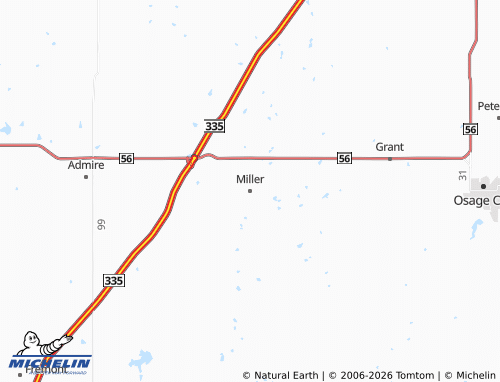 Mappa MICHELIN Miller - ViaMichelin