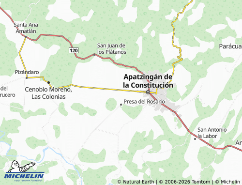 Mappa MICHELIN Chandio, Amalia Solórzano, Solidaridad - ViaMichelin