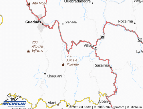 Mapa MICHELIN Potrero Grande - ViaMichelin