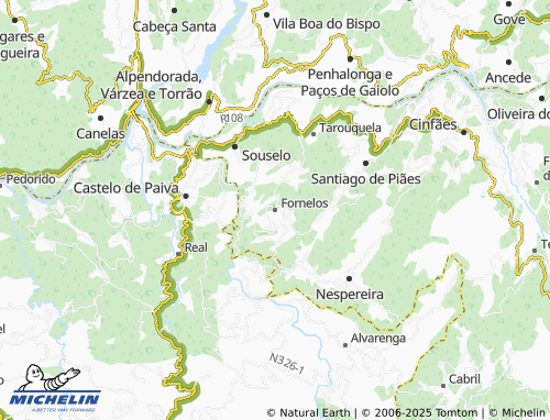 MICHELIN-Landkarte Fornelos - ViaMichelin