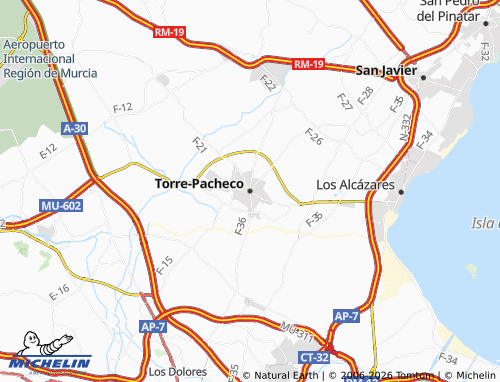 Mapa MICHELIN Torre-Pacheco - ViaMichelin