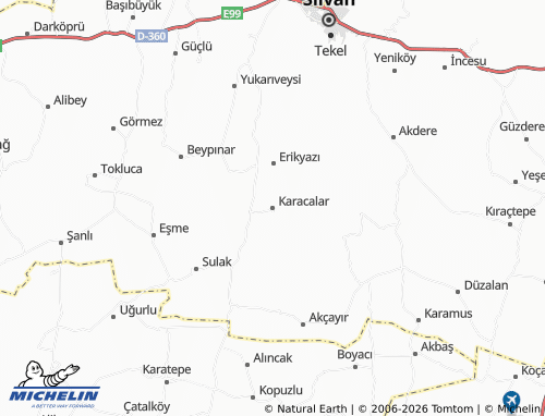 MICHELIN Karacalar map - ViaMichelin