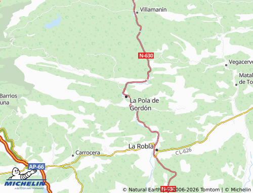 Mappa MICHELIN La Pola de Gordón - ViaMichelin
