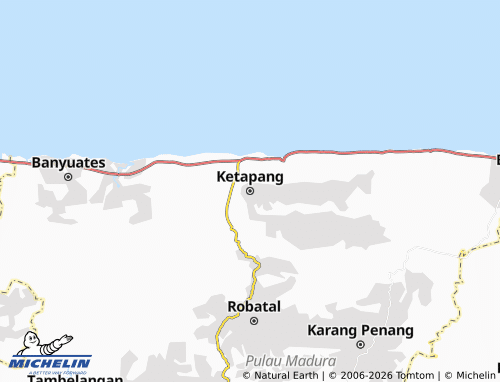 Carte MICHELIN Ketapang - ViaMichelin