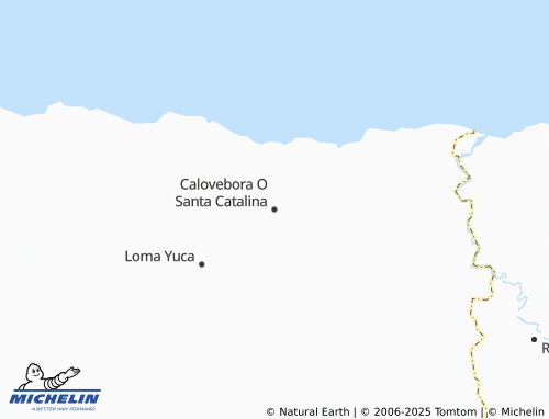 Mappa MICHELIN Calovebora O Santa Catalina - ViaMichelin