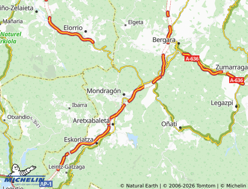 Mappa MICHELIN Mondragón - ViaMichelin