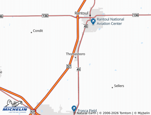Mappa MICHELIN Thomasboro - ViaMichelin