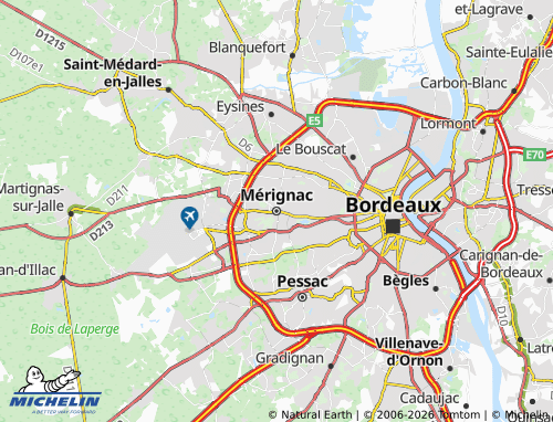 Carte MICHELIN Mérignac - ViaMichelin