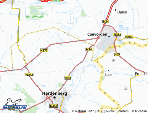 MICHELIN Anerveen map - ViaMichelin