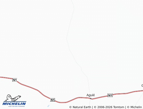 MICHELIN-Landkarte Dan Tchiro - ViaMichelin