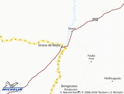Mappa MICHELIN Sirana de Beyla - ViaMichelin