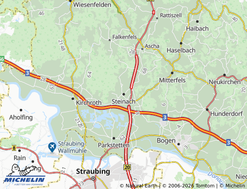 MICHELIN Steinach map - ViaMichelin