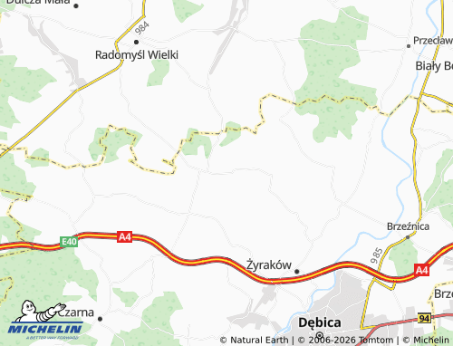 MICHELIN Zasów map - ViaMichelin